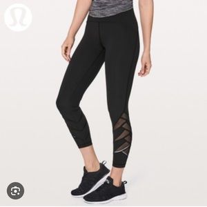 Lululemon size 4 black sheer leggings